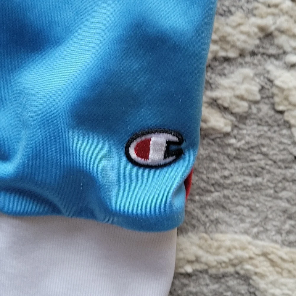 Champion Crown C Logo Cropped Life Track Jacket Baby Blue Medium